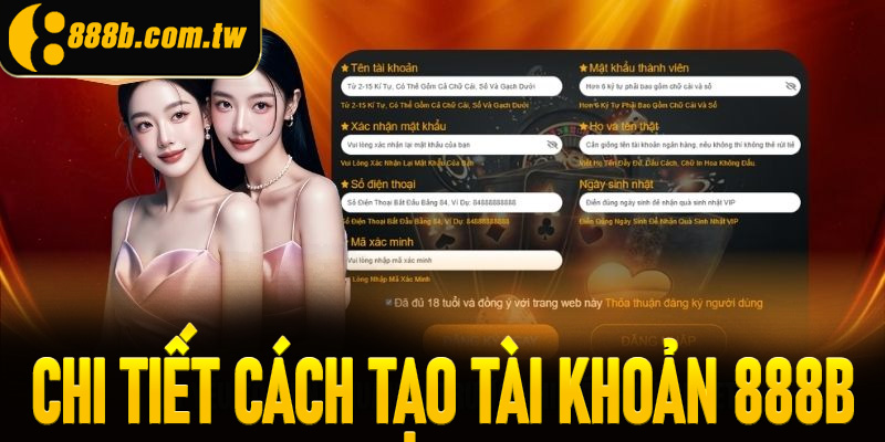 Chi tiết về cách tạo tài khoản tại sân chơi
